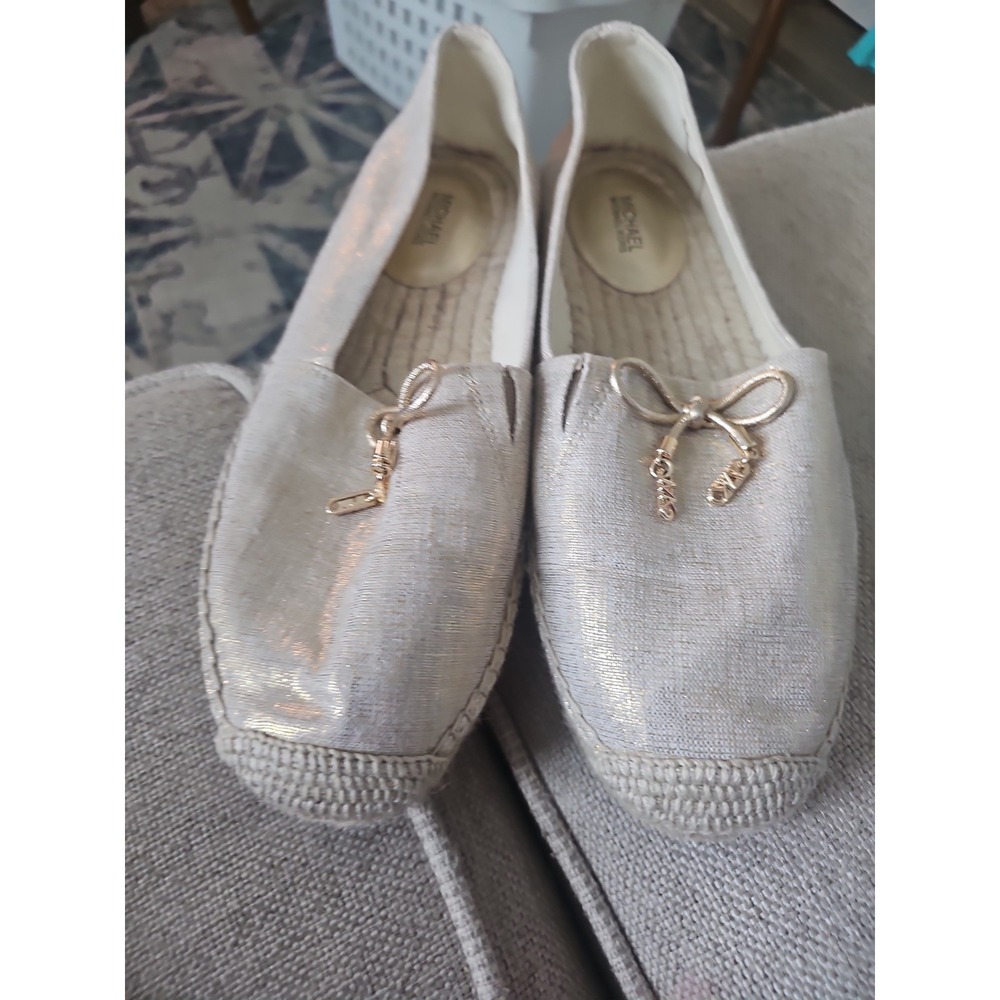 Michael Kors suede cream espadrillas 8.5